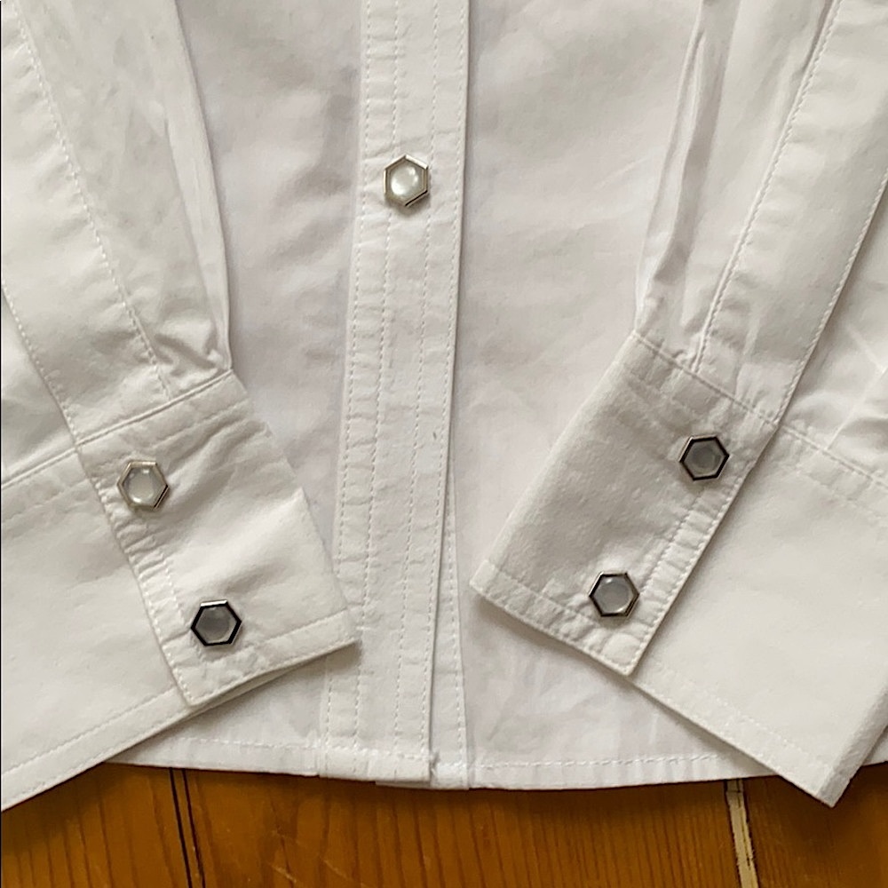 Partial Button Down, Collared Blouse. - image 2